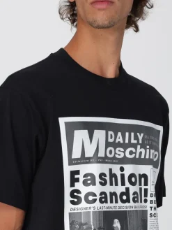 T-shirt in cotone stampata Moschino Couture