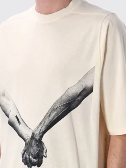 T-shirt in cotone stampata Rick Owens