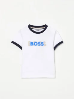 T-shirt in cottone con logo Boss