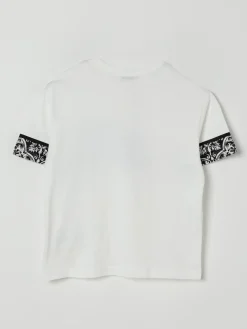 T-shirt in jersey con stampa maiolica Dolce & Gabbana