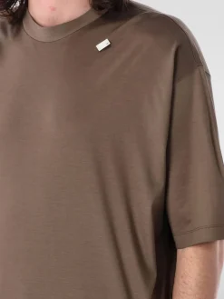 T-shirt in lyocell e cotone Emporio Armani