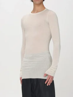 T-shirt in misto seta semi trasparente Rick Owens