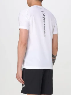 T-shirt in poliestere con logo Ea7