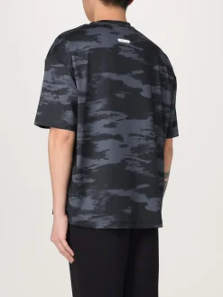 T-shirt in poliestere con logo EA7