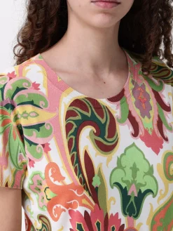 T-shirt in seta paisley Etro