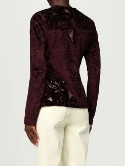 T-shirt in velluto paisley Etro