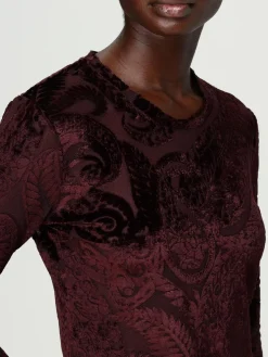 T-shirt in velluto paisley Etro
