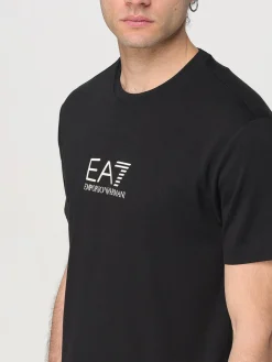 T-shirt in viscosa con logo EA7