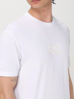 T-shirt in viscosa con logo EA7