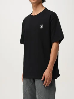 T-shirt JW Anderson in cotone con logo ricamato