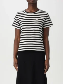T-shirt Karl Lagerfeld in cotone a righe