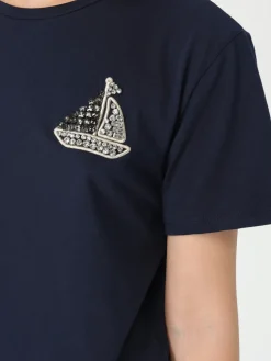 T-shirt Liu Jo in cotone con applicazioni di strass