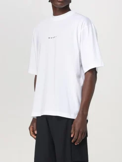 T-shirt Marni in cotone con mini logo