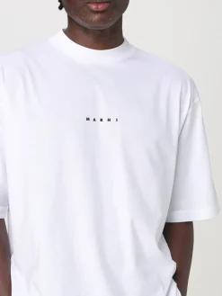 T-shirt Marni in cotone con mini logo