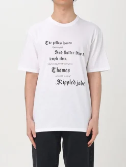 T-shirt McQueen in cotone con slogan