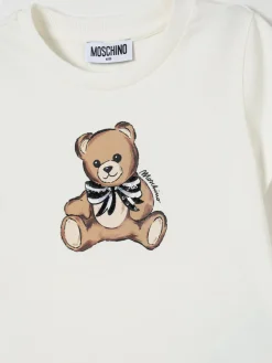 T-shirt Moschino in cotone con logo Teddy
