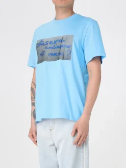 T-shirt MSGM in cotone con stampa slogan