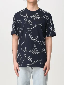 T-shirt MSGM in cotone con stampa grafica