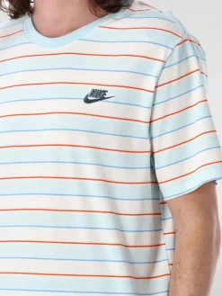 T-shirt Nike in cotone a righe