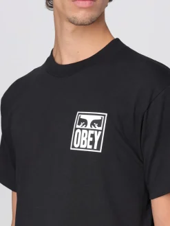 T-shirt Obey in cotone con logo
