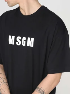 T-shirt oversize con logo MSGM Kids