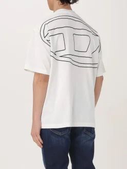 T-shirt oversize con logo Oval D Diesel