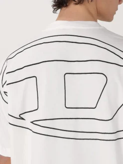 T-shirt oversize con logo Oval D Diesel