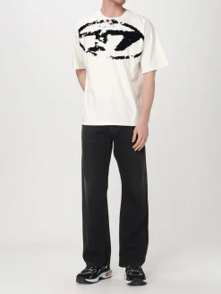 T-shirt oversize con logo Oval D Diesel