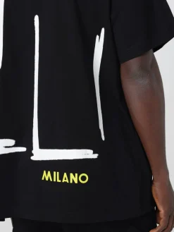 T-shirt oversize con maxi stampa logo Just Cavalli