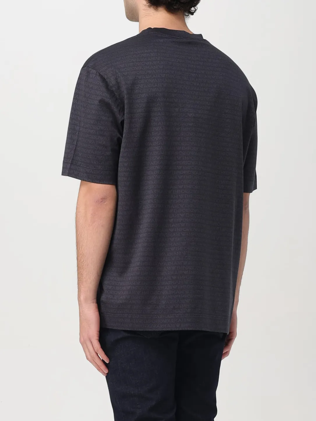 T-shirt oversize Emporio Armani in cotone logato