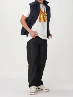 T-shirt Palm Angels in jersey con stampa logo