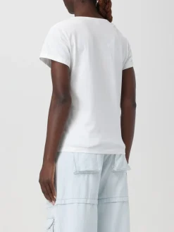 T-shirt Pinko in jersey con logo e strass