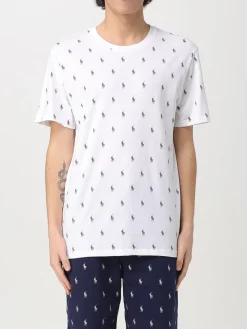 T-shirt Polo Ralph Lauren in cotone con stampa monogram