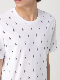 T-shirt Polo Ralph Lauren in cotone con stampa monogram