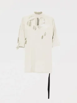 T-shirt Rick Owens Drkshdw in cotone distressed