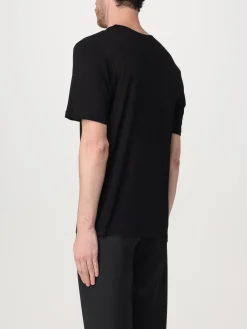 T-shirt Saint Laurent in viscosa con logo ricamato