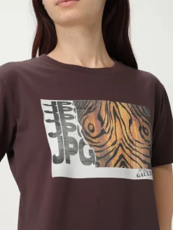 T-shirt slim in cotone organico stampata Jean Paul Gaultier