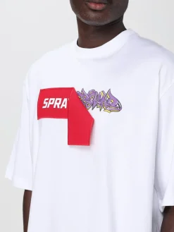 T-shirt Sprayground in misto cotone con logo