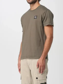 T-shirt Stone Island in cotone con logo