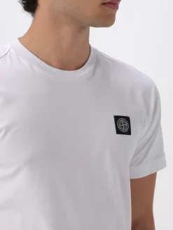T-shirt Stone Island in cotone con logo