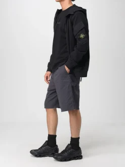 T-shirt Stone Island in cotone con stampa posteriore