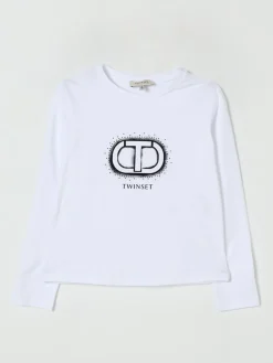 T-shirt Twinset in cotone stretch con logo