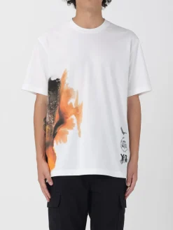T-shirt Y-3 in cotone con stampa logo