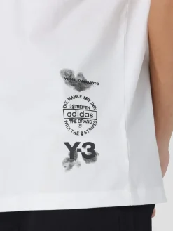 T-shirt Y-3 in cotone con stampa logo
