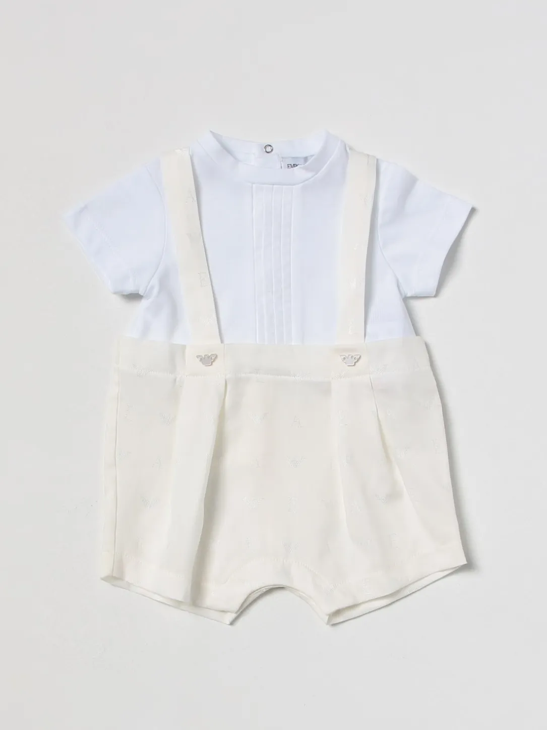 Tuta corta Emporio Armani in misto cotone