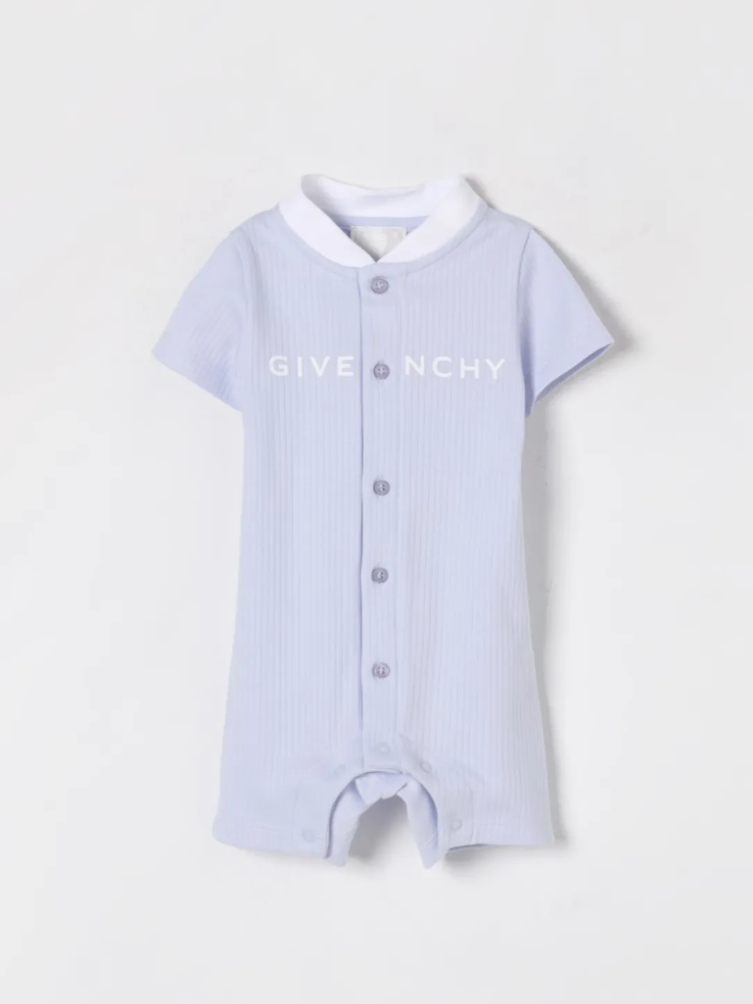 Tuta corta in cotone con logo Givenchy