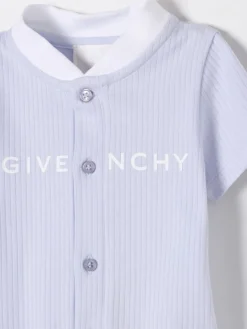 Tuta corta in cotone con logo Givenchy