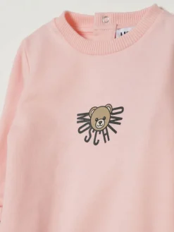 Tuta in cotone con logo Moschino