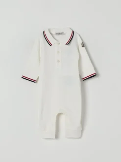 Tuta in cotone con logo Moncler