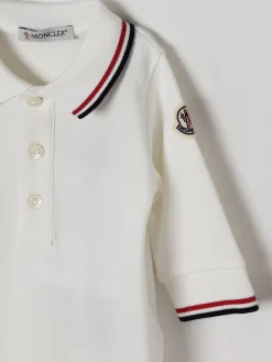 Tuta in cotone con logo Moncler